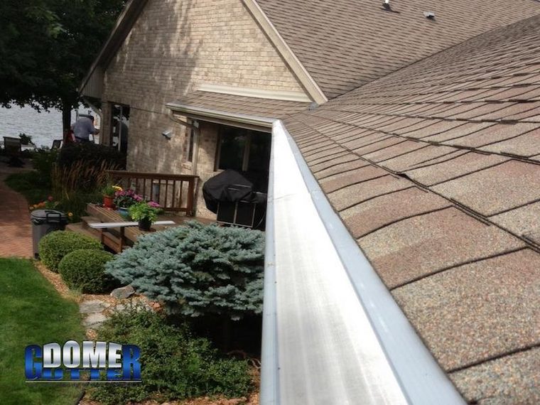 GutterDome gutter guard installation